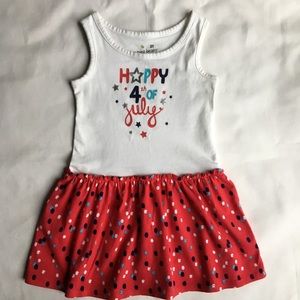 Patriotic dress size 3T 4th of July girls red